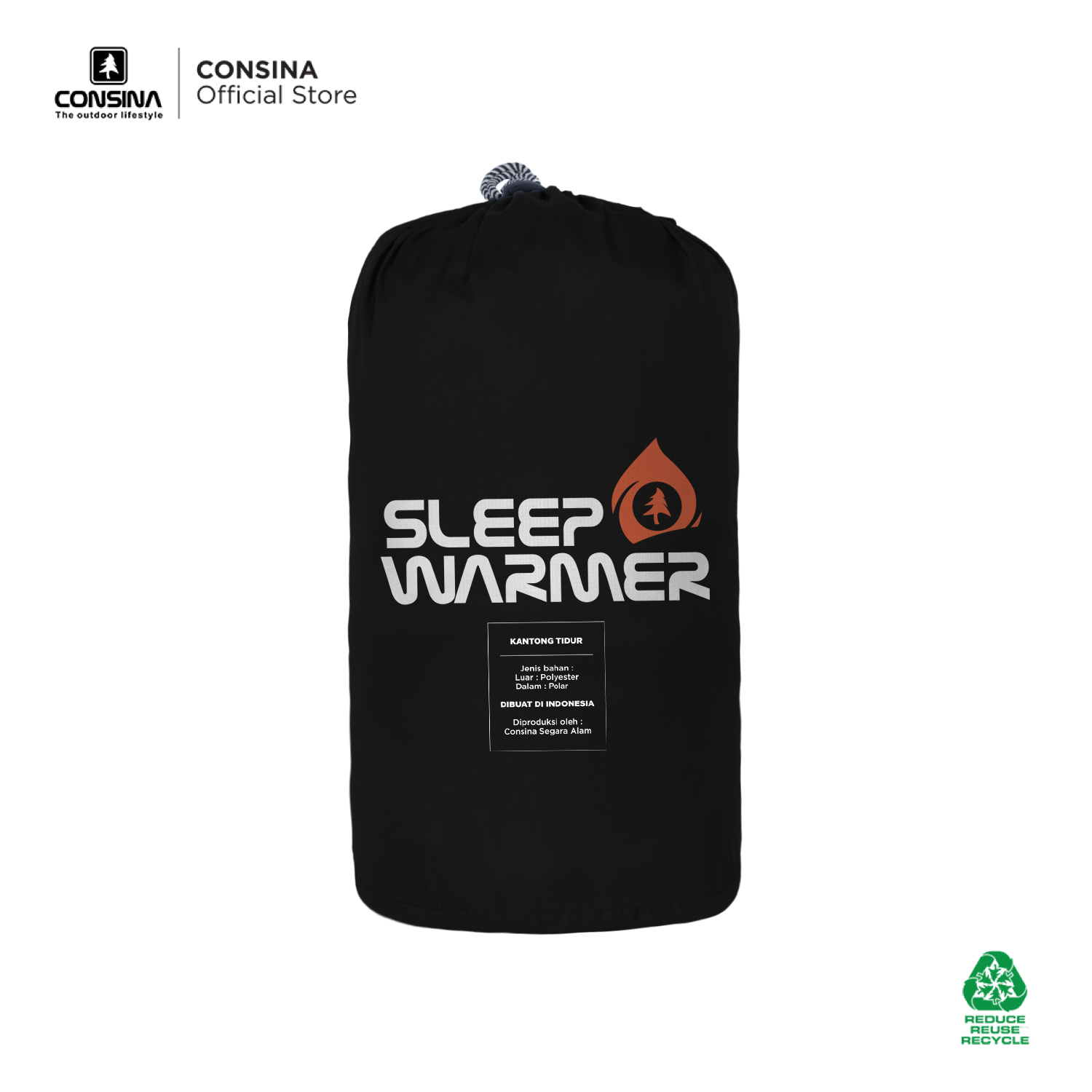 Consina Sleep Warmer Sleeping Bag Kantong Tidur Polar | Outdoor Camping Gunung
