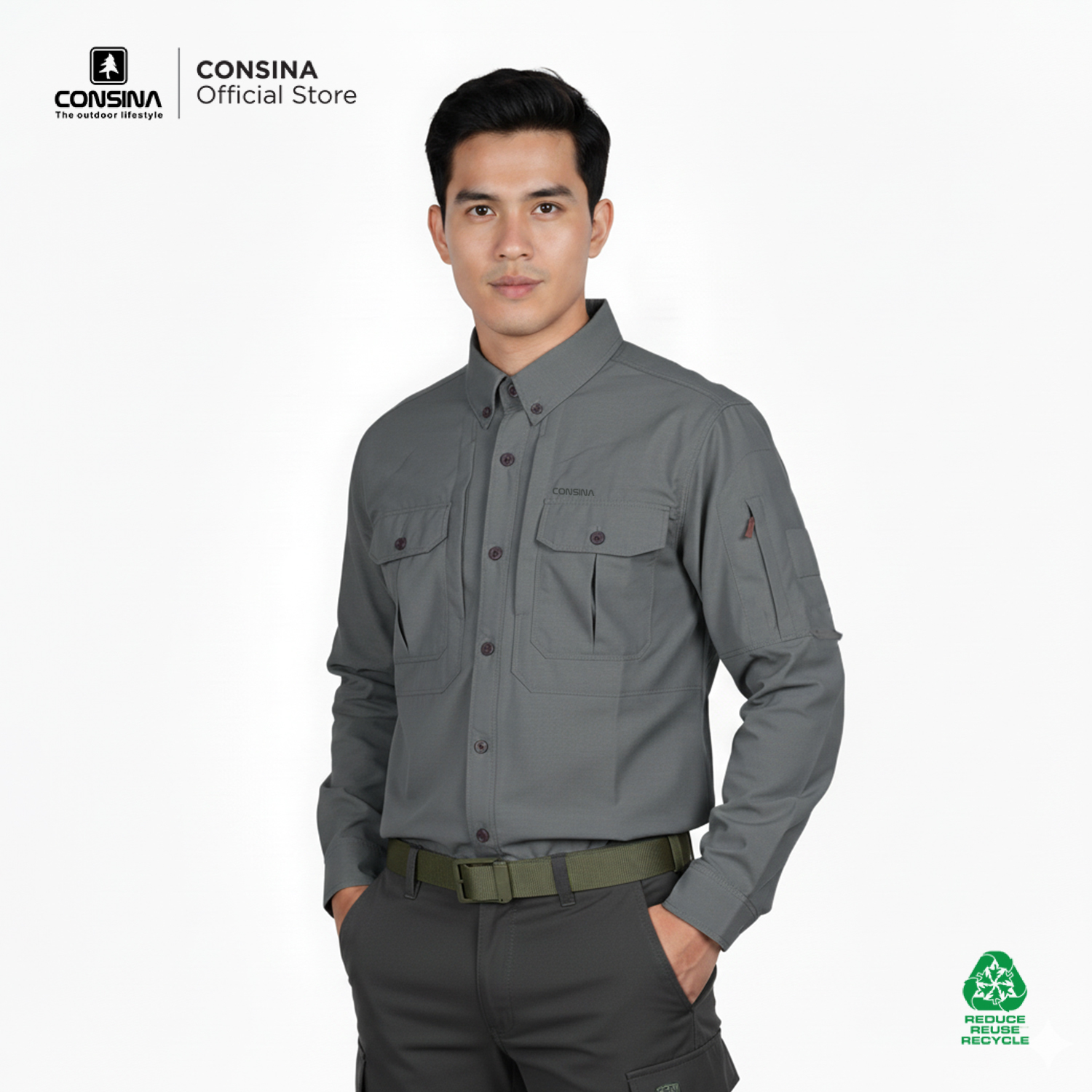 Consina Mojave Kemeja Outdoor Gunung Office Quickdry Cepat Kering