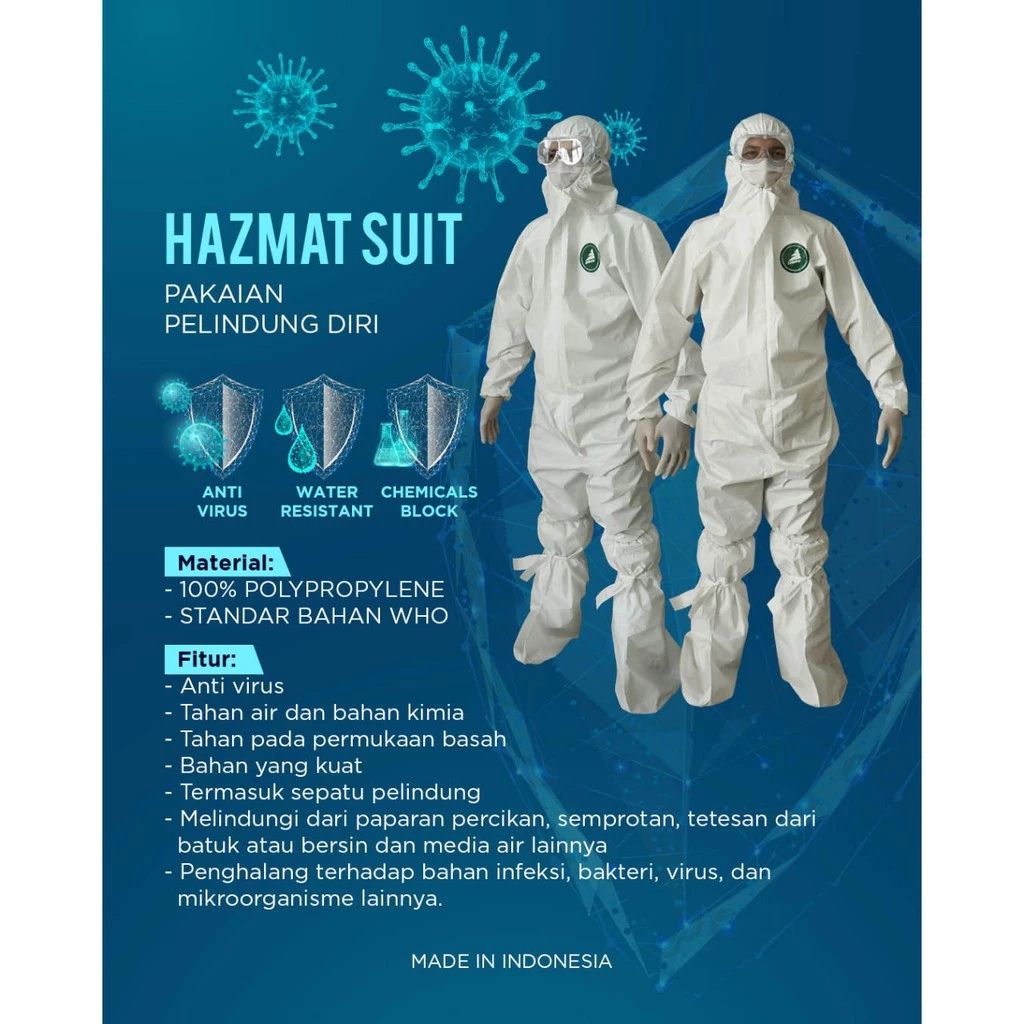 APD dengan bahan Polypropylene Standard WHO