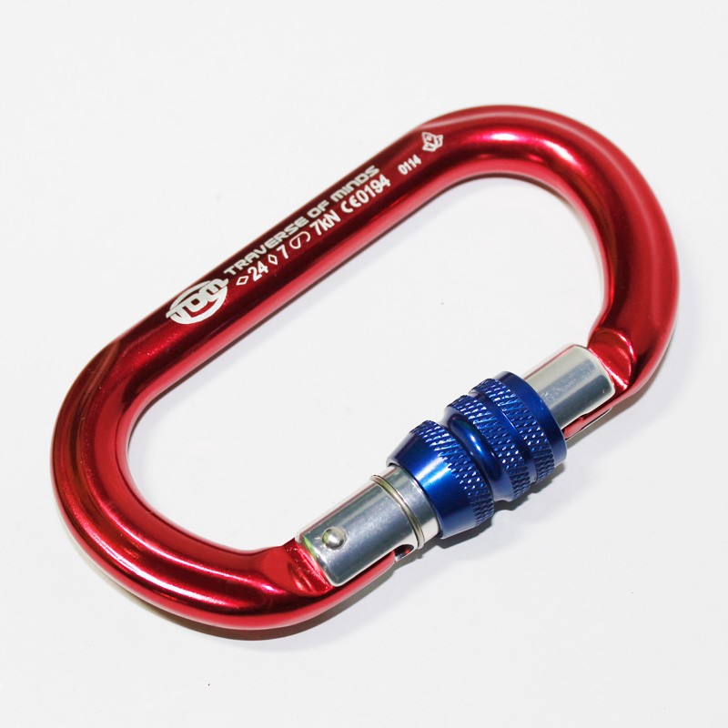 Consina TOM Screwgate Oval Carabiner | Karabiner Alat Panjat Tebing Outdoor Rescue Climbing Safety