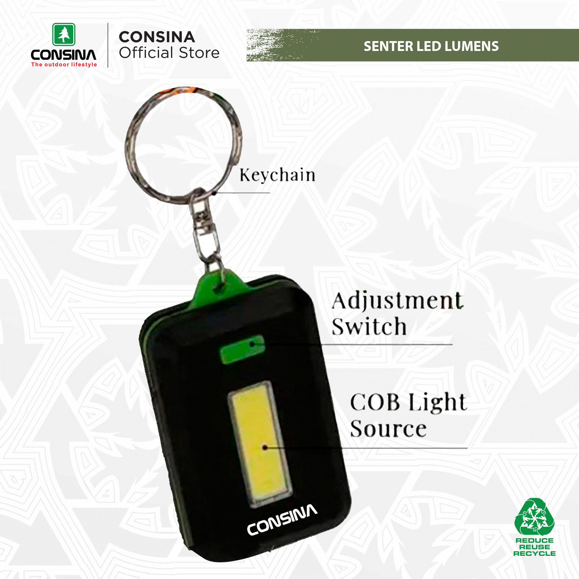CONSINA SENTER LED LUMENS OMLL8HGR