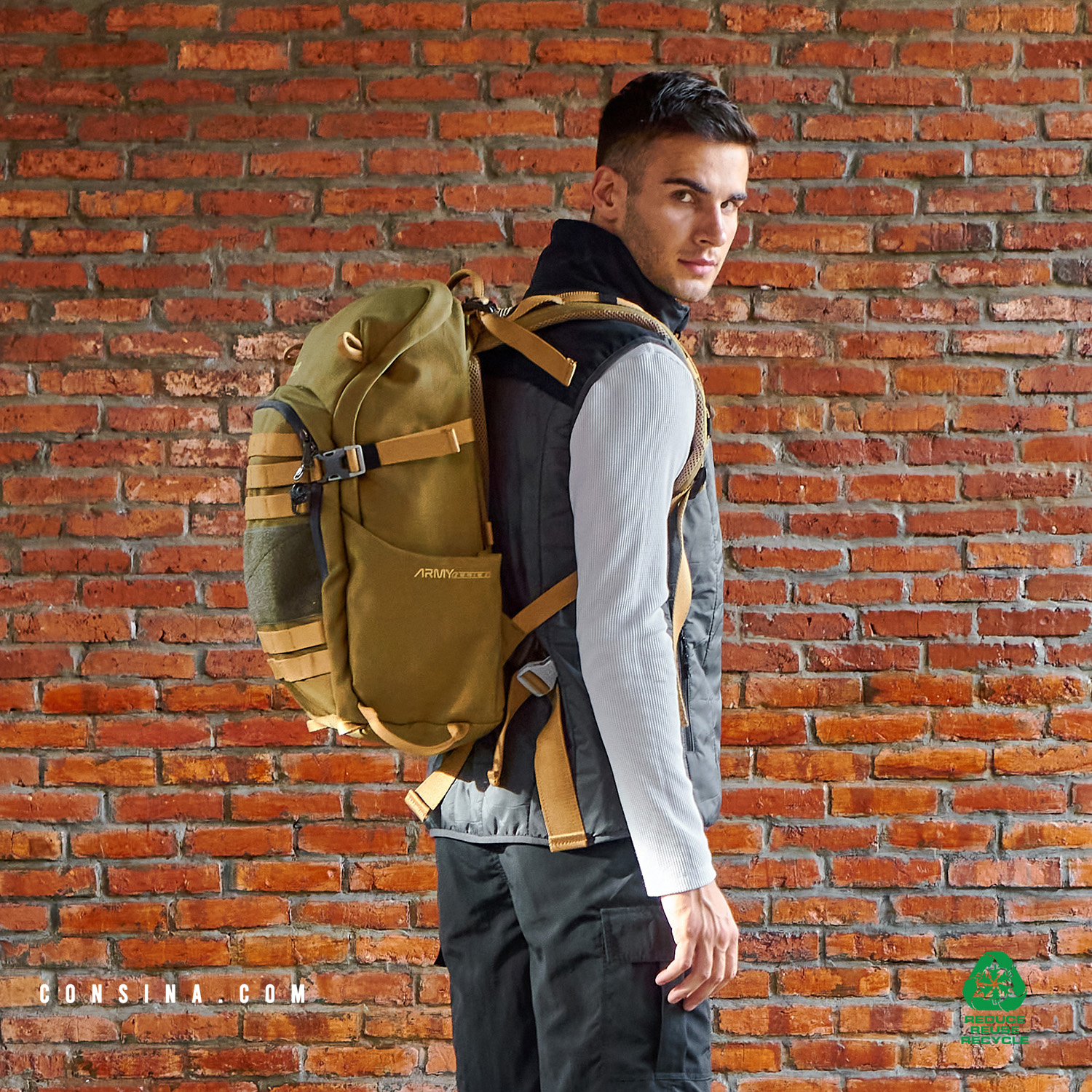 BACKPACK ARMY SERIES DEFENSE COKELAT