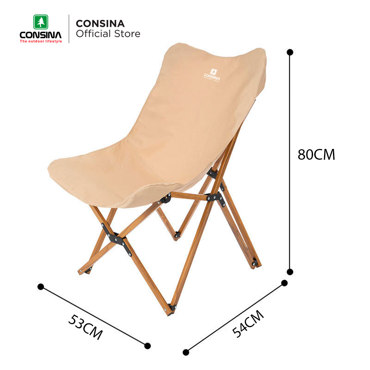 CONSINA ALUMUNIUM BUTTERFLY KURSI CAMPING