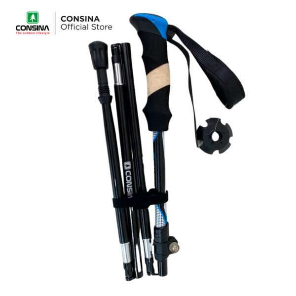 CONSINA TREKKING POLE FOLDABLE TONGKAT HIKING LIPAT | GUNUNG OUTDOOR TRAIL RUN