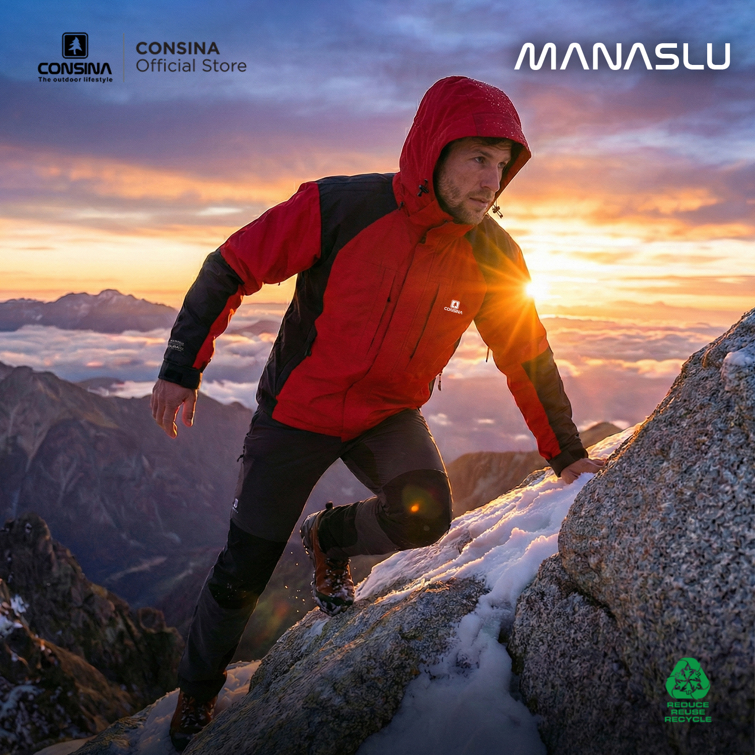 CONSINA MANASLU JAKET GUNUNG TRAVELLING