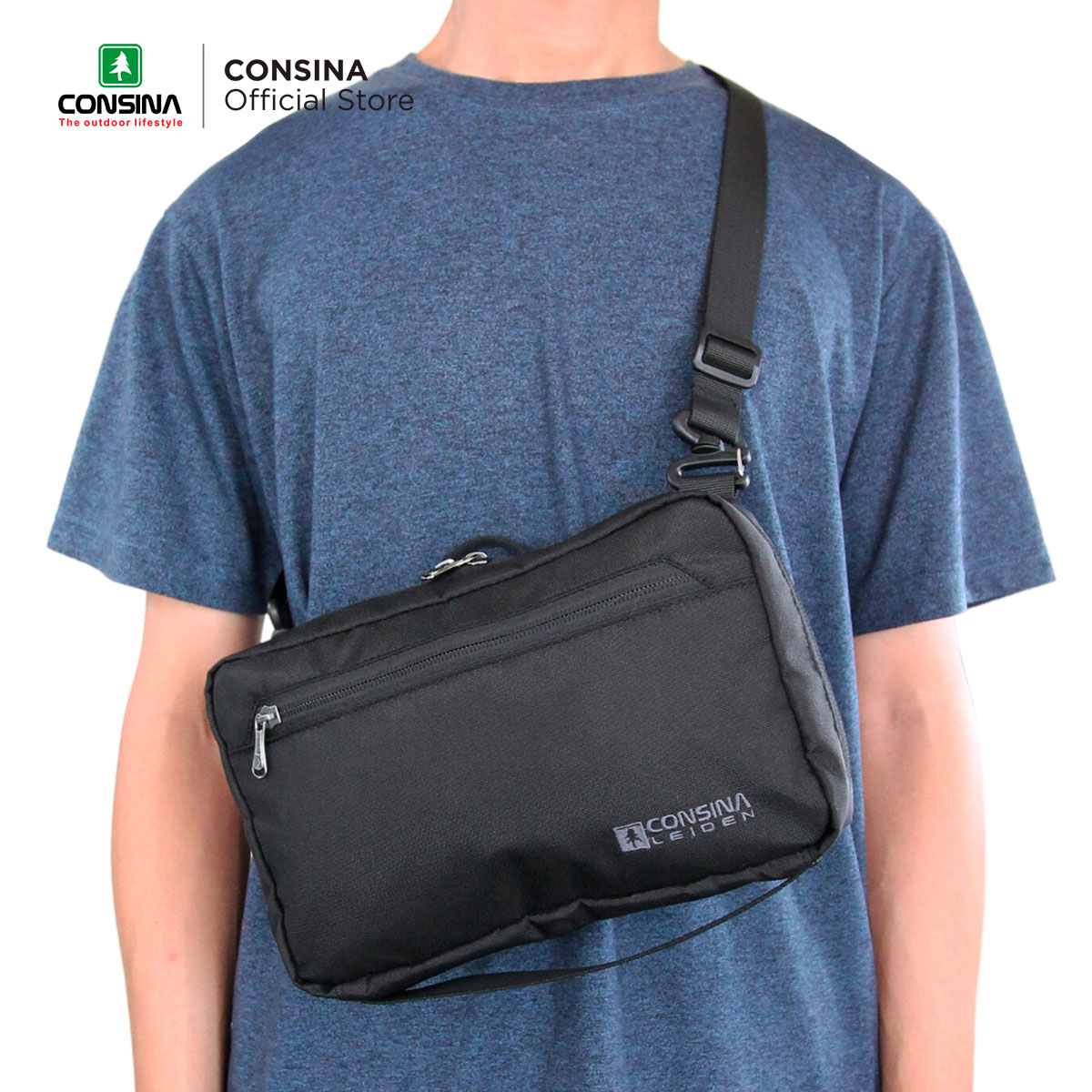 Consina Leiden Hand Bag Clutch Pria
