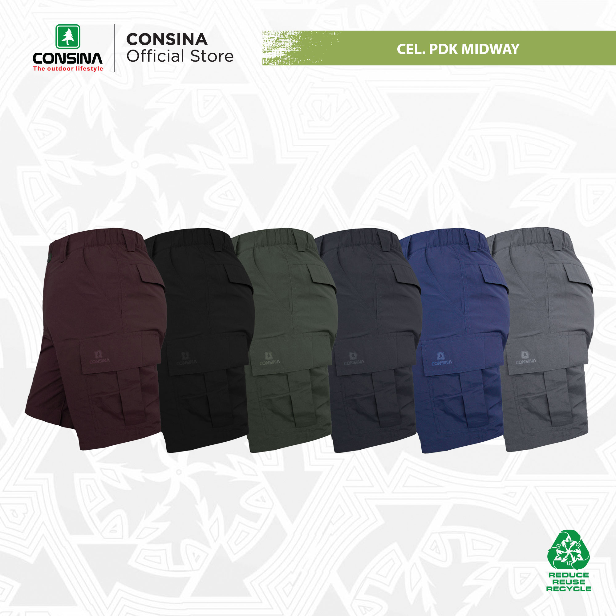CONSINA CELANA PENDEK MIDWAY QUICK DRY