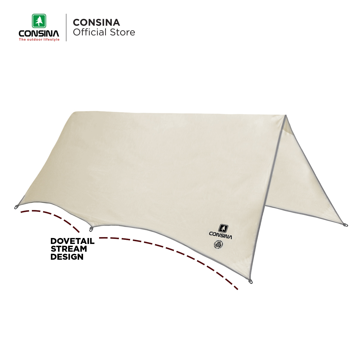 CONSINA FLY SHEET OUTDOOR PROTECTION SIZE 4X3
