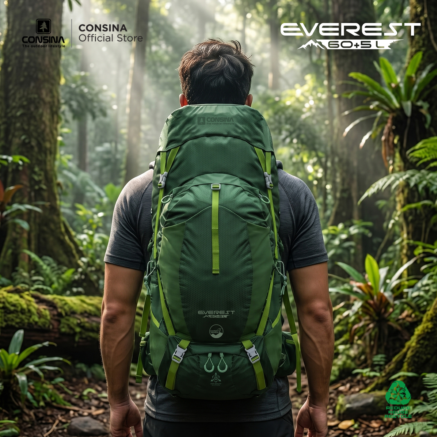 CONSINA EVEREST 60+5L UPGRADE 2026 EXPERT SERIES | OUTDOOR HIKING EXPEDITION