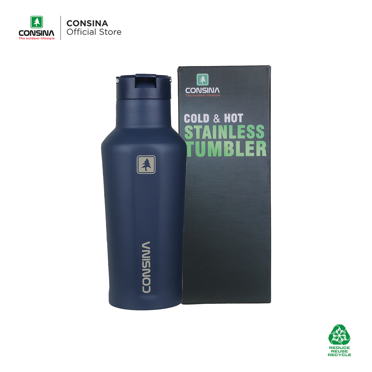 CONSINA COLD & HOT TUMBLER BOTOL MINUM OLAHRAGA 500ML