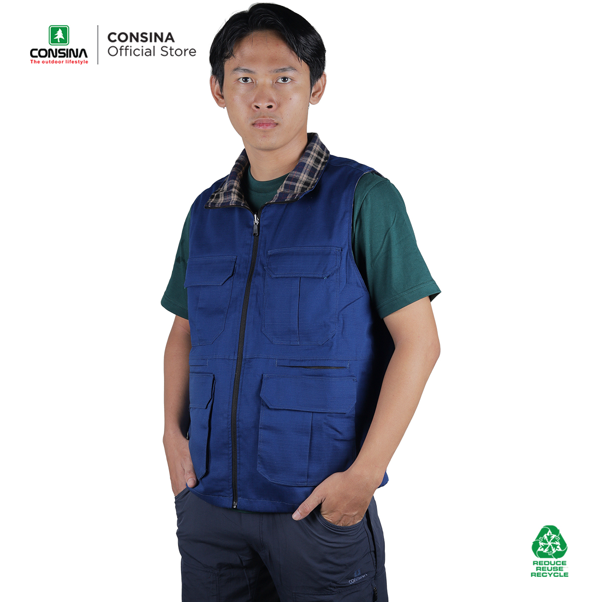 Consina Naska Rompi Flannel Outdoor Urban Lapangan | Dapat Dipakai Bolak Balik