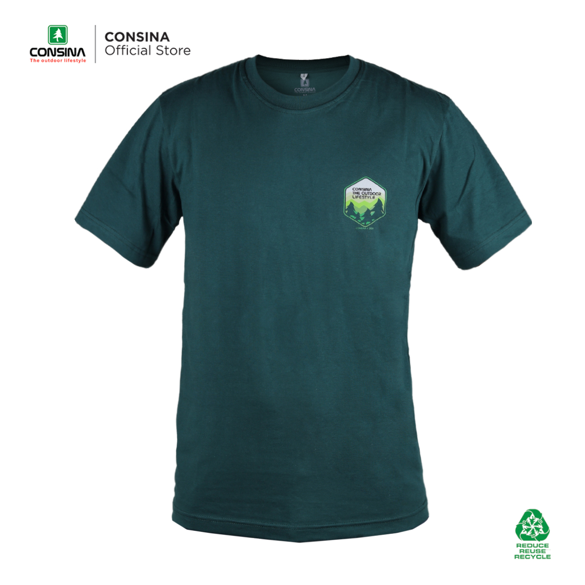 Consina T Shirt 159 Kaos Outdoor Gunung Hiking Premium Cotton