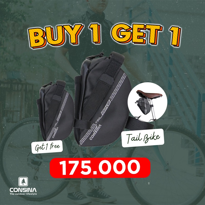 Consina Tail Bike Tas Sadel Sepeda Buy 1 Get 1