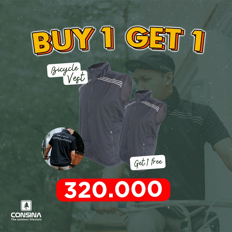 CONSINA BICYCLE VEST ROMPI SEPEDA BUY 1 GET 1