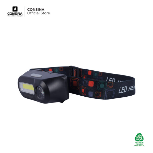 Consina Double Light Source Headlamp Lampu Senter Kepala Emergency | Outdoor Hiking Gunung Mancing 