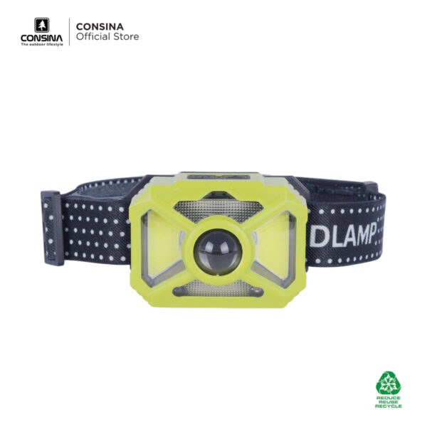 Consina Inductive Super Bright Headlight Lampu Senter Kepala Emergency | Headlamp Outdoor Hiking Gunung Mancing Running