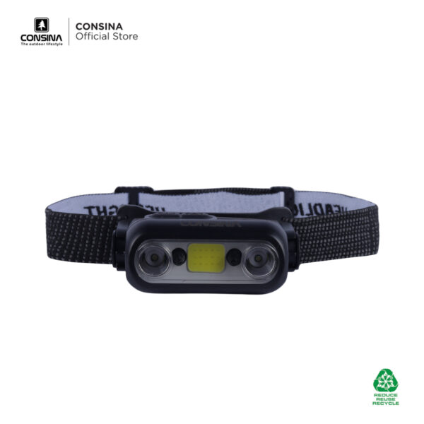 Consina Headlight W909 Lampu Senter Kepala Emergency | Headlamp Camping Outdoor Hiking Gunung Mancing 