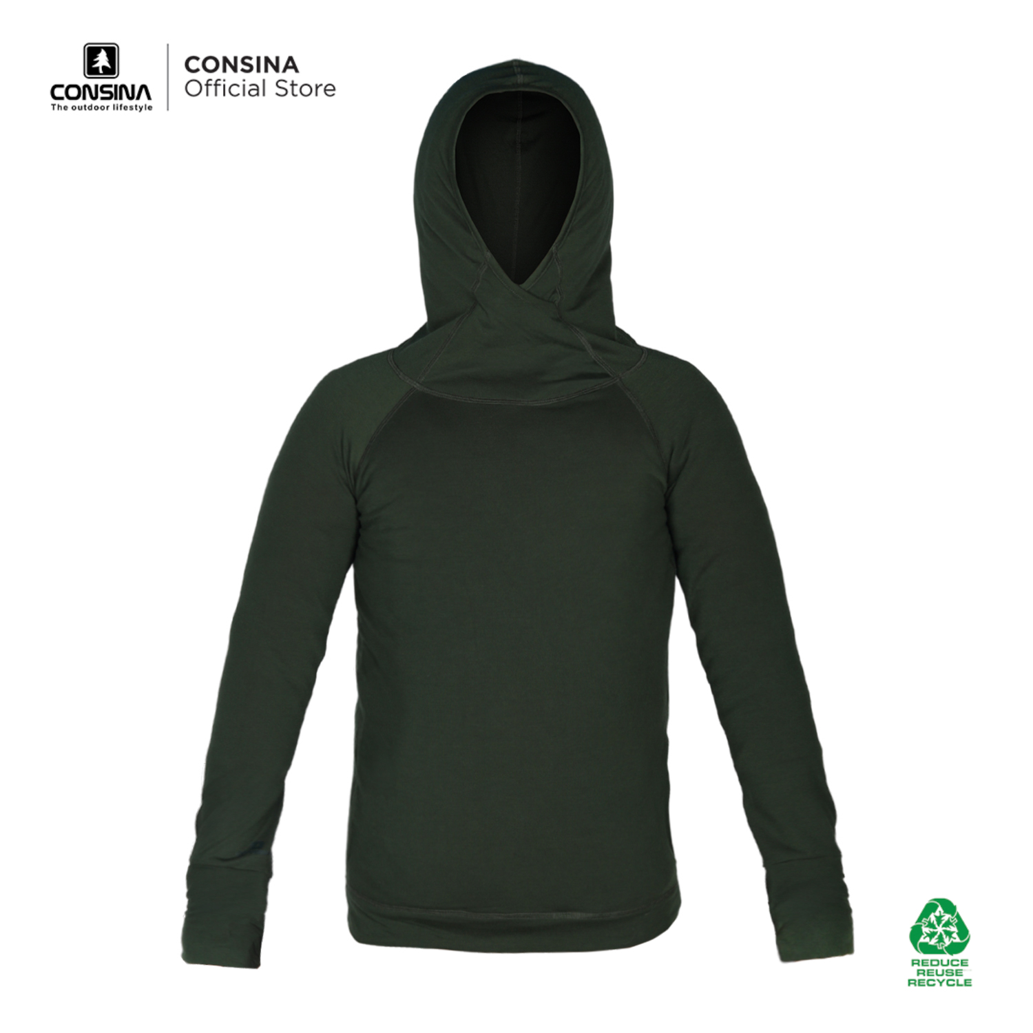 CONSINA INNERFIT BASE LAYER OUTDOOR HOODIE | GUNUNG HIKING CAMPING TREKKING