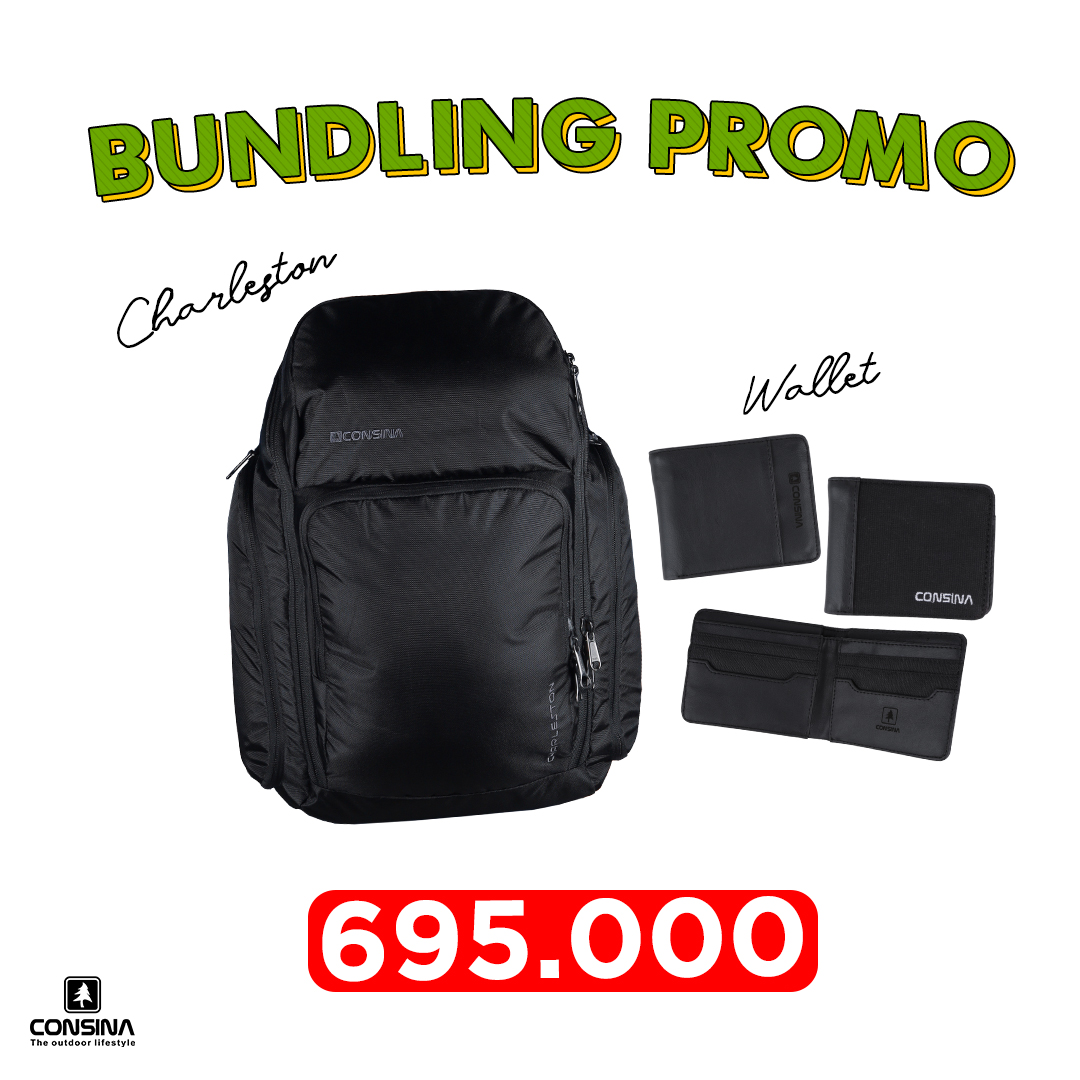 Consina Paket Bundling Charleston Ransel Travel