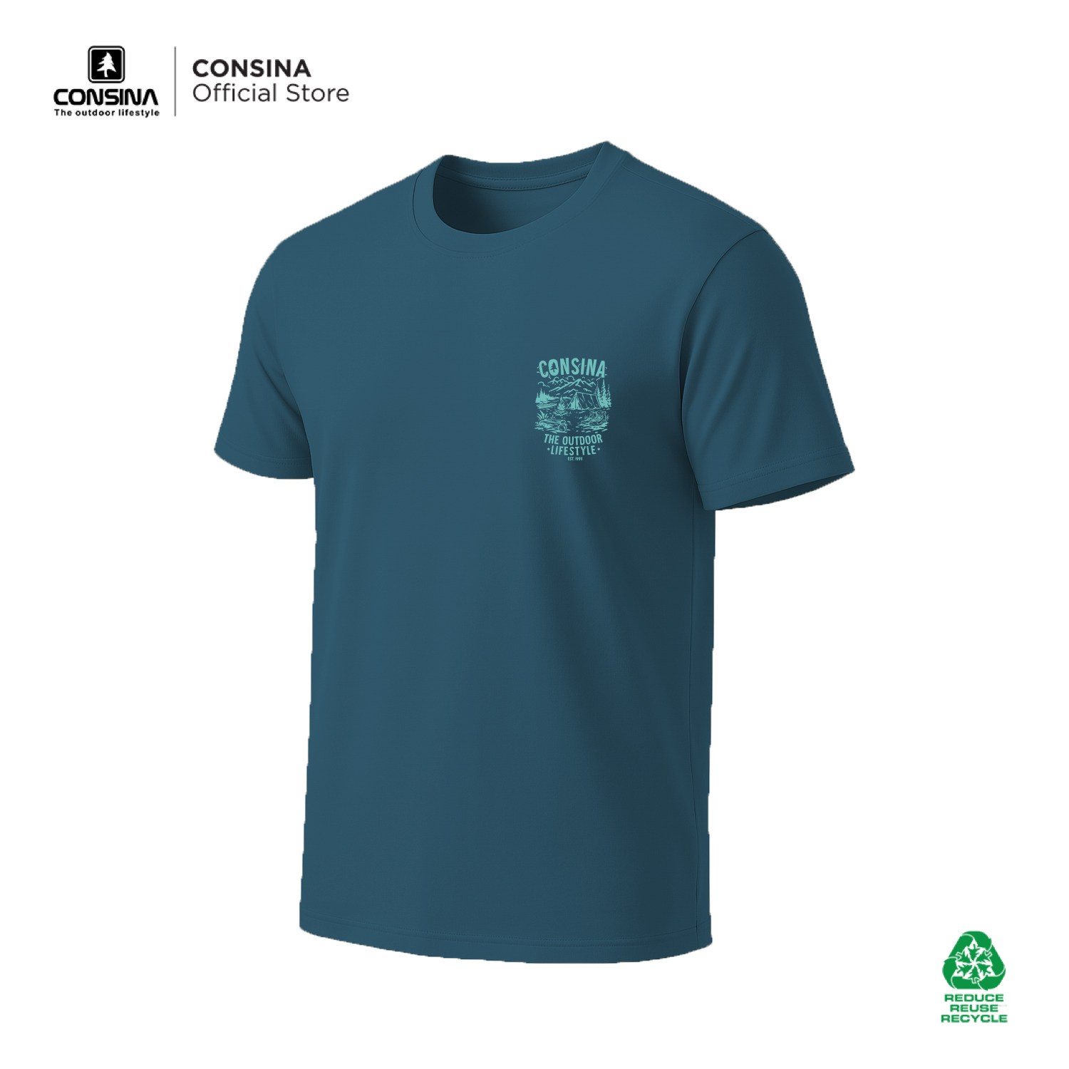 CONSINA T-SHIRT KAOS LENGAN PENDEK 04 REGULER | GUNUNG OUTDOOR TRAVEL