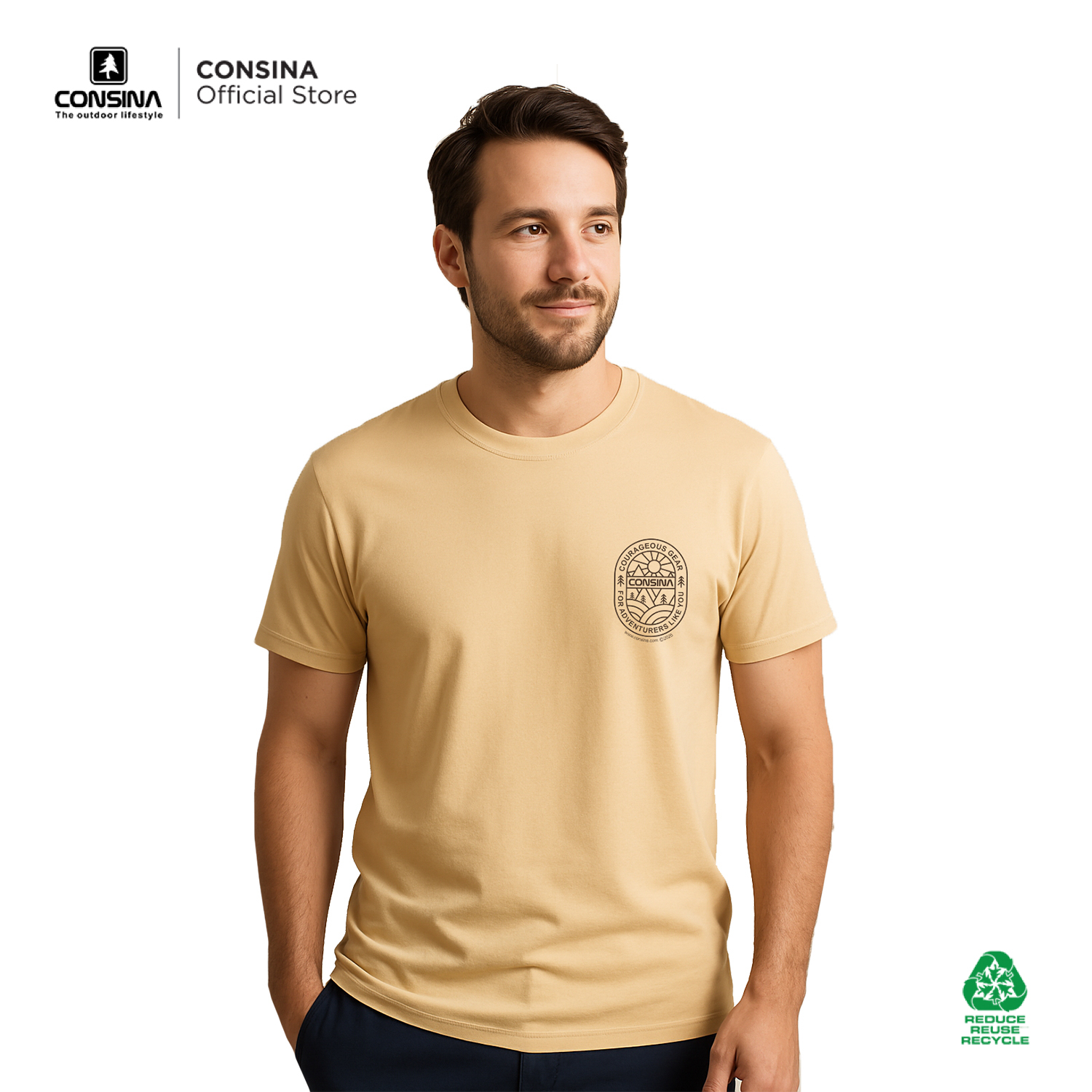 CONSINA T-SHIRT KAOS LENGAN PENDEK 05 REGULER | GUNUNG OUTDOOR TRAVEL