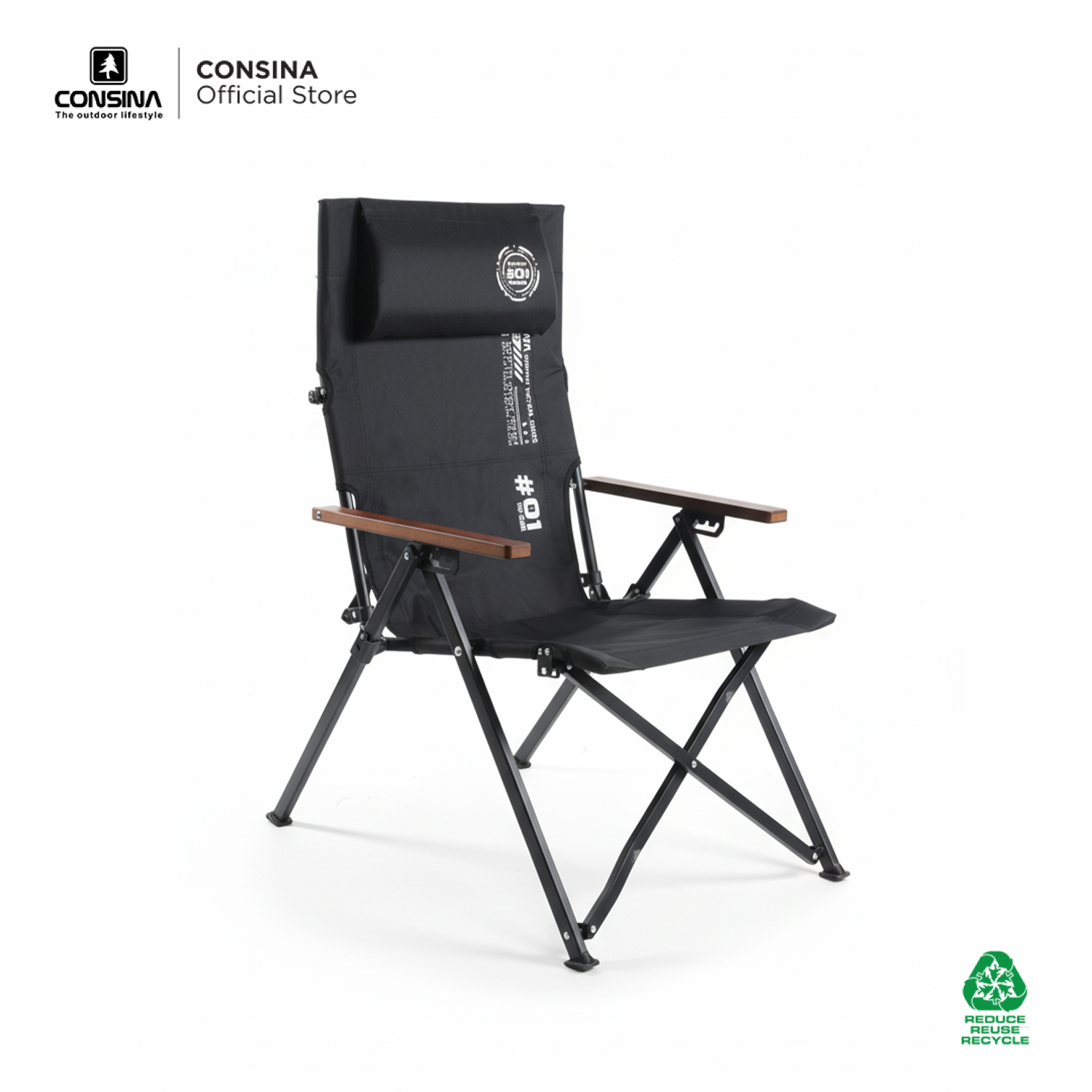Consina Nap Chair Kursi Camping Tactical Premium | Outdoor Camper Van Gunung