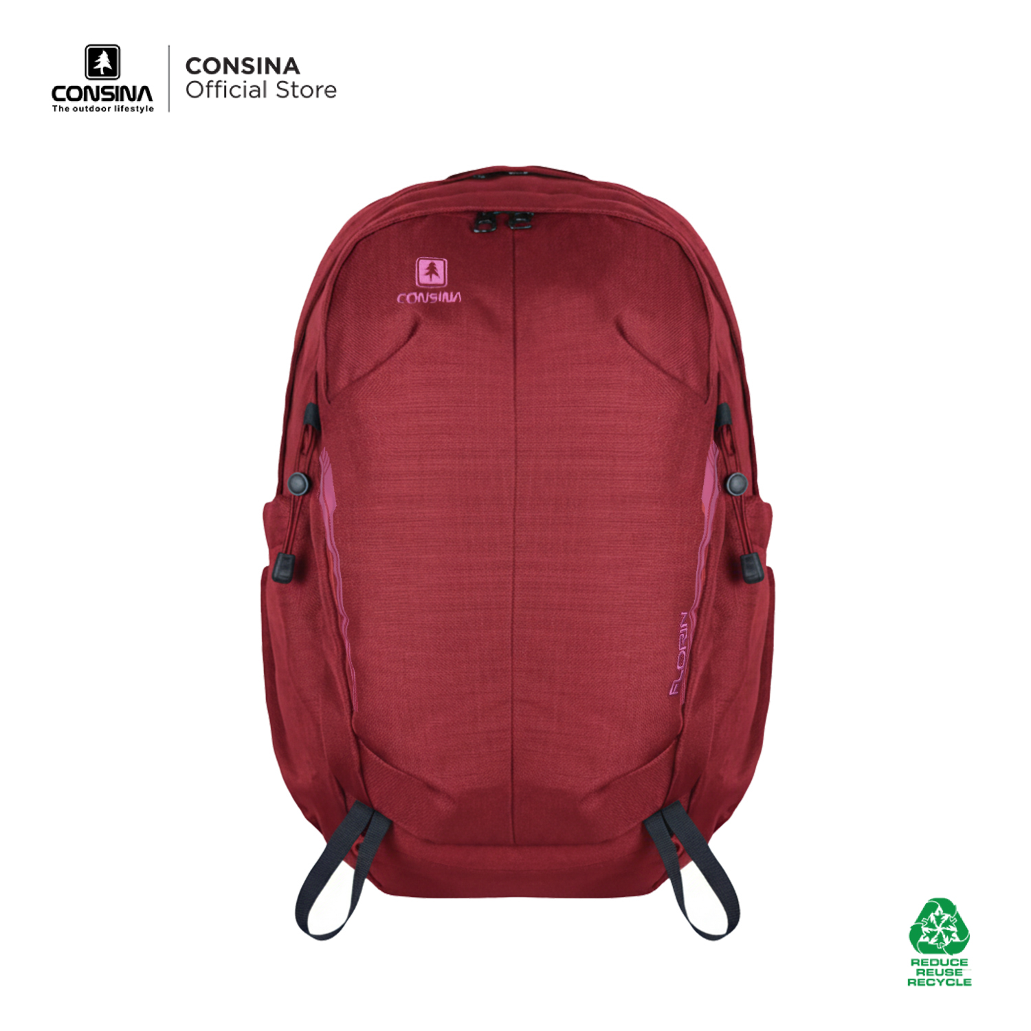 CONSINA FLORIN RANSEL TAS LAPTOP 15 iNCH BACKPACK TRAVEL | OFFICE SEKOLAH KAMPUS