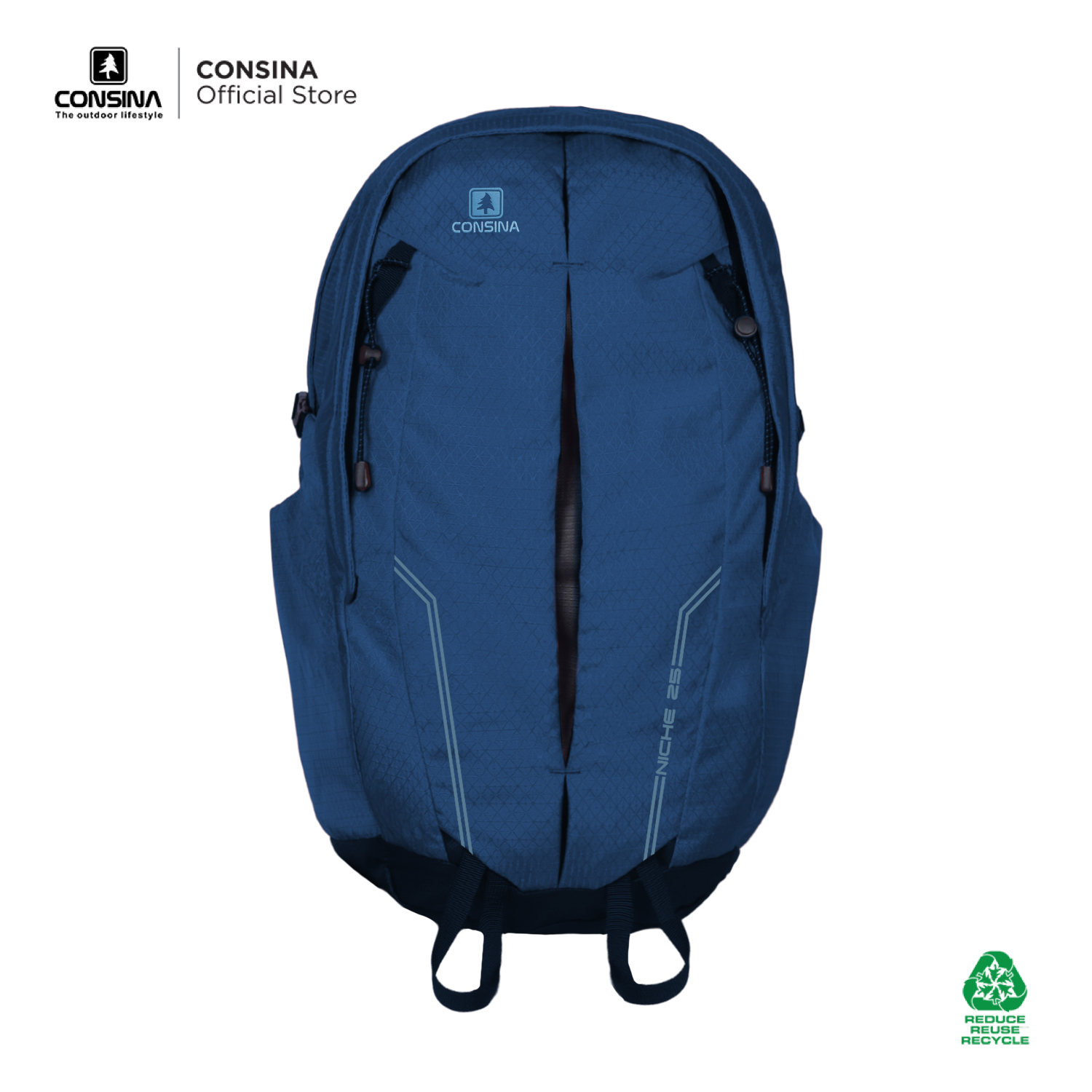 CONSINA NICHE 25L RANSEL TAS LAPTOP 15 iNCH BACKPACK TRAVEL | OFFICE SEKOLAH KAMPUS