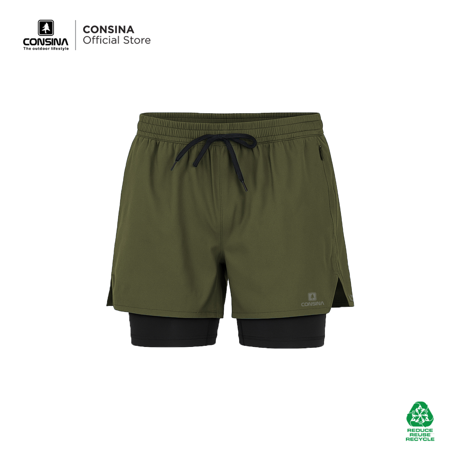 Consina Xiera Celana Pendek Running Shorts | Outdoor Trail Run Gym