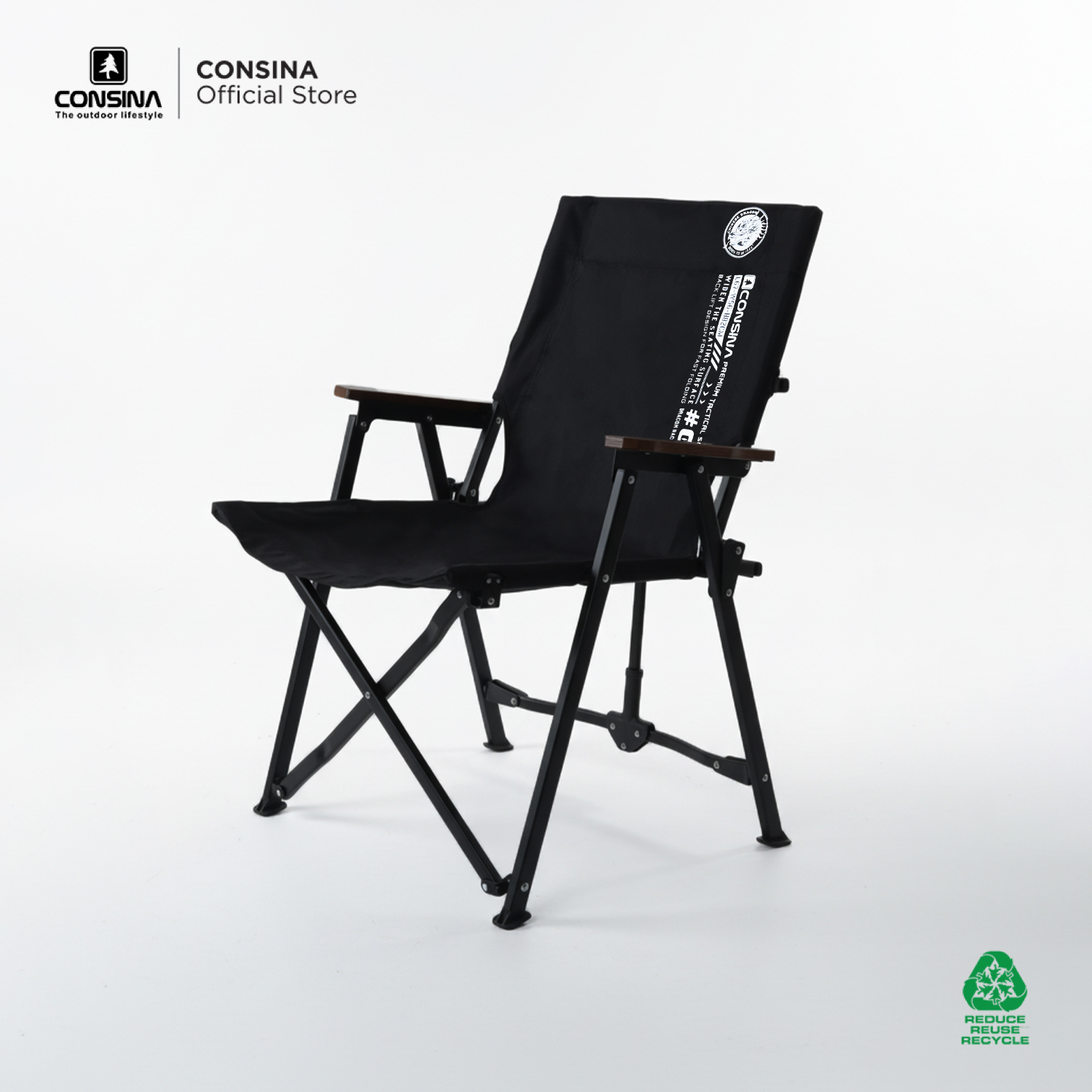 Consina Dragon Chair Premium Tactical Chair | Kursi Lipat Outdoor Camping Gunung