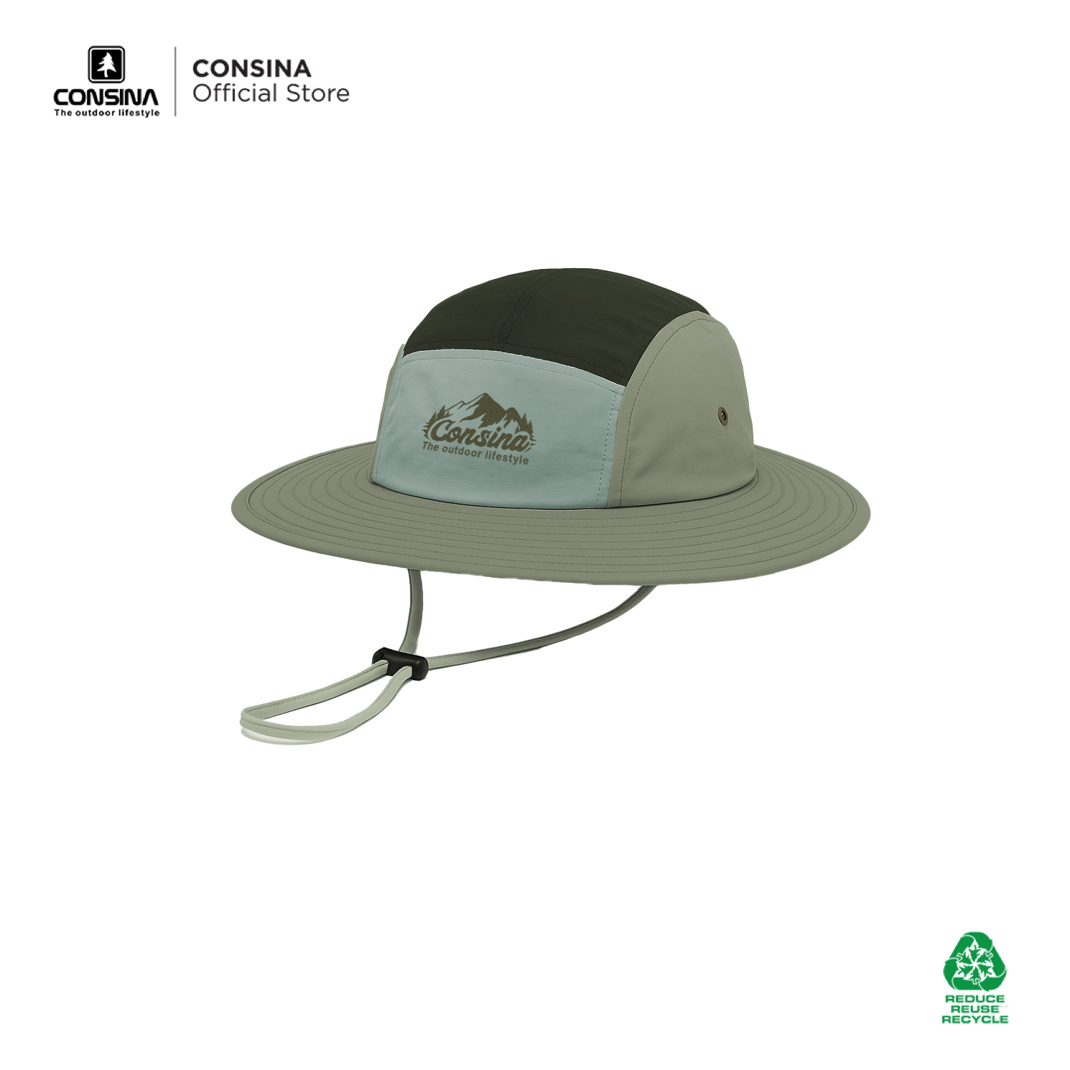 Consina Dessert Sun Hat Topi Outdoor Quickdy | Mancing Gunung Hiking Travelling 3 Panel