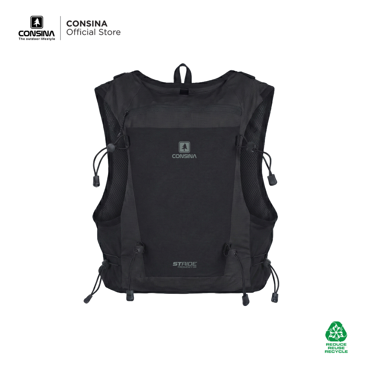 Consina Stride Vest Rompi Lari Hydropack | Outdoor Gunung Trail Run Hiking Bike