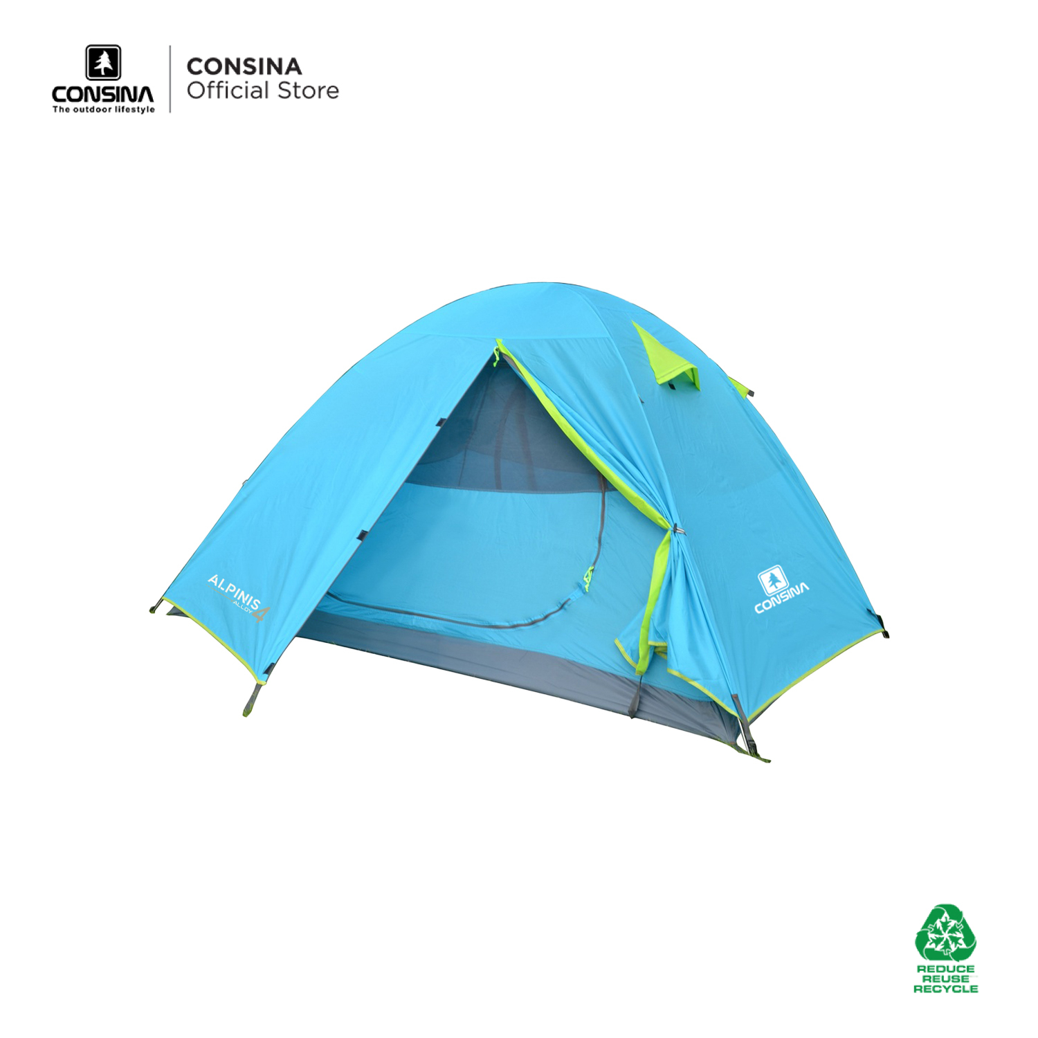 Consina Tenda 3 Alloy Dome Gunung 2-3 Orang | Outdoor Camping Hiking Tent