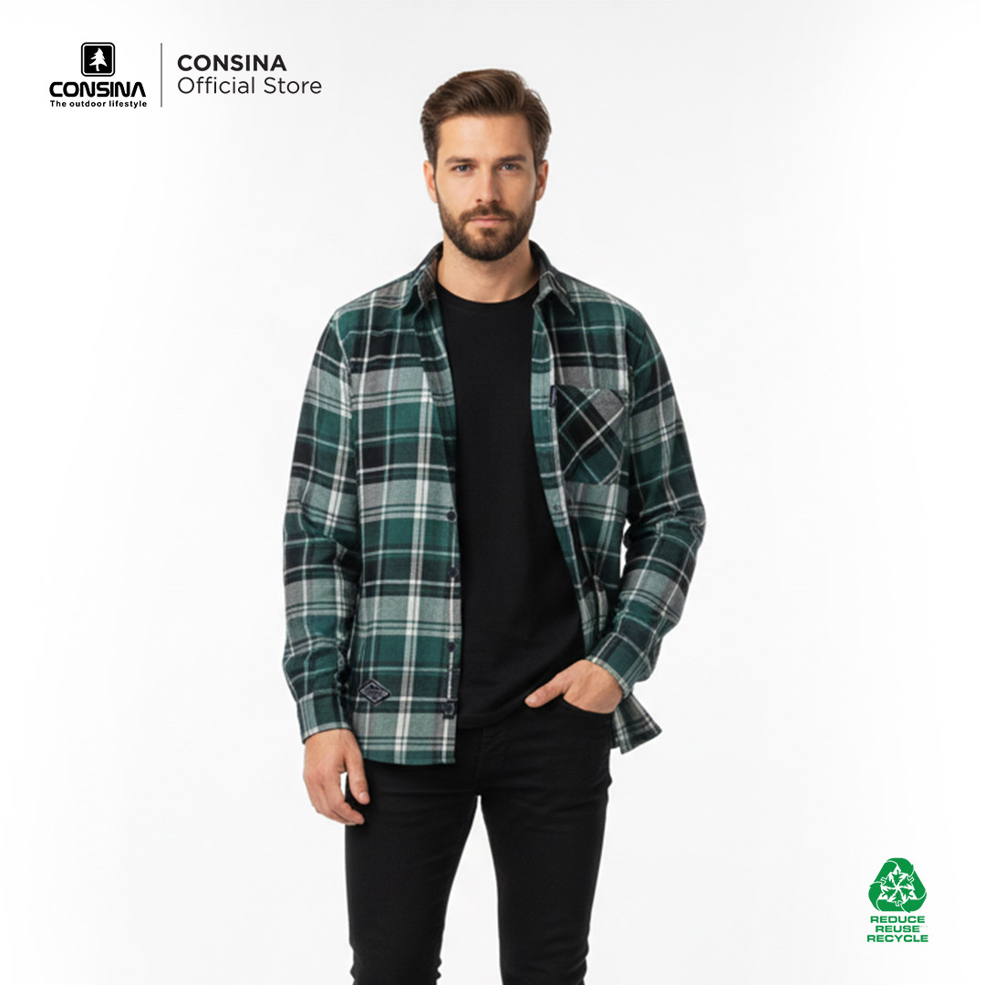 Consina Kemeja Flannel Premium Cotton Outdoor | Gunung Hiking