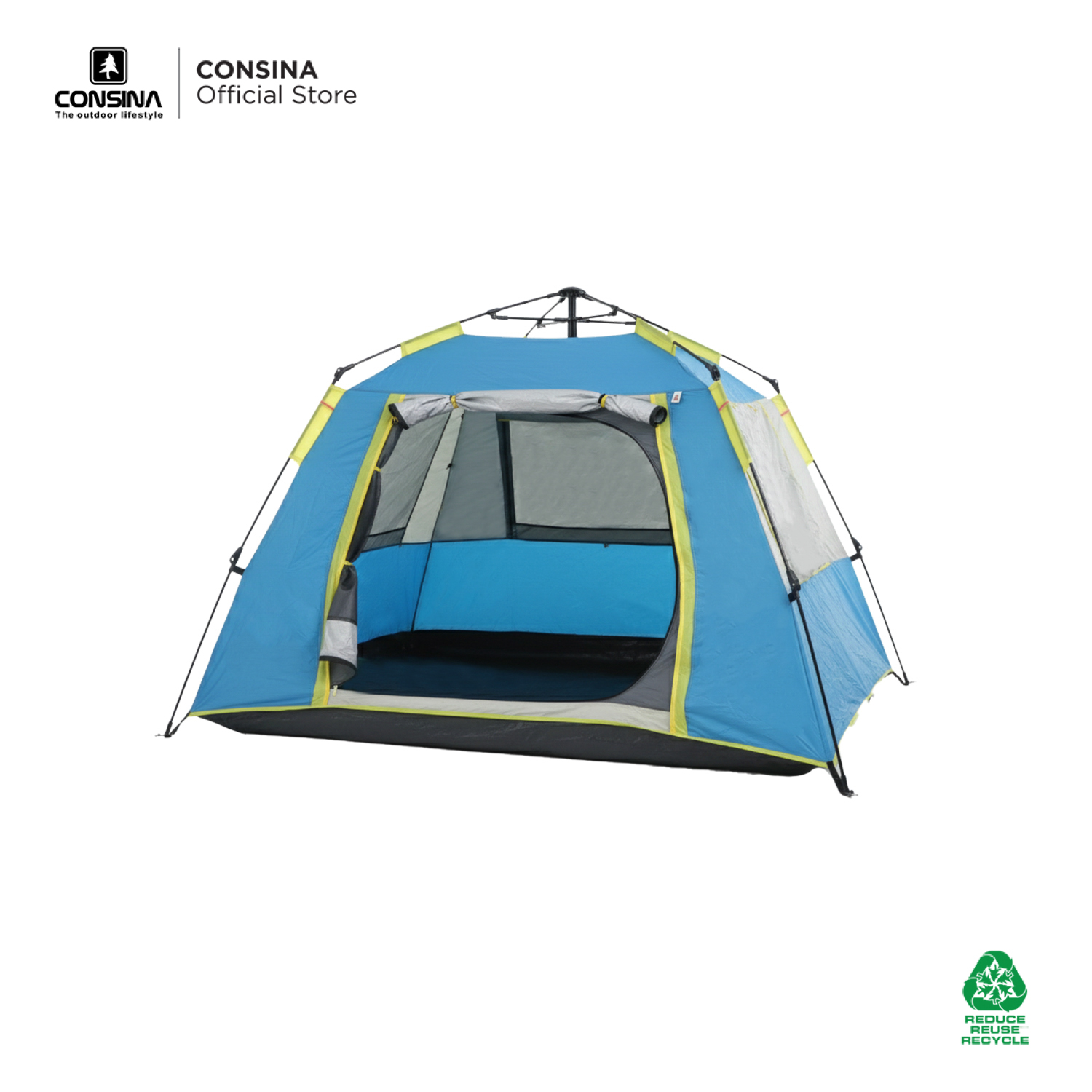 Consina Archez Fourstay Tent Tenda Quick Set Up Otomatis | Outdoor Camping Gunung