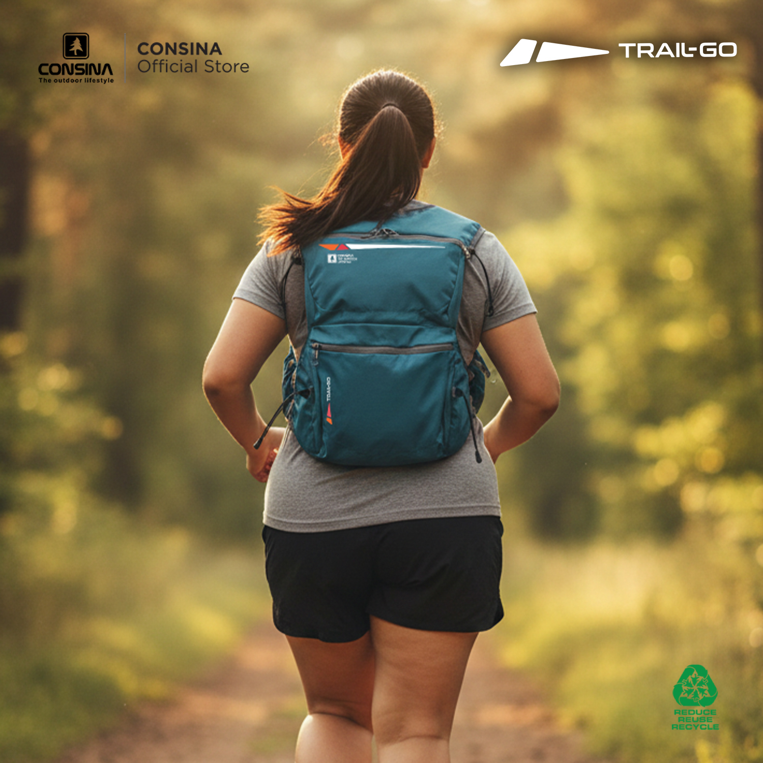 Consina Trail Go Running Vest Rompi Lari | Outdoor Gunung Trail Run Hiking Bike