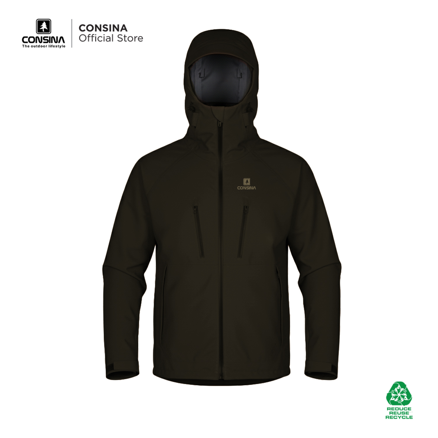 Consina Arkara Jaket Gunung Gorpcore Goretex 3 Layer Fabric | Hiking Urban Outdoor Waterproof Windproof