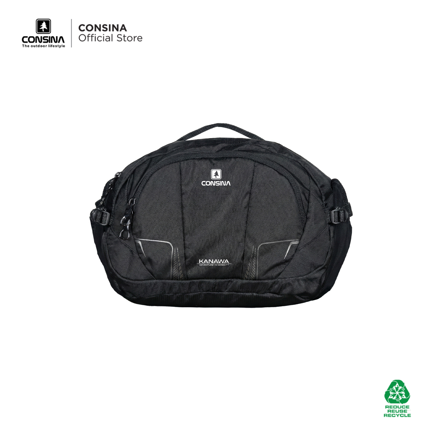 Consina Kanawa Tas Sling Bag Selempang Pinggang | Outdoor Travel Gunung Riding