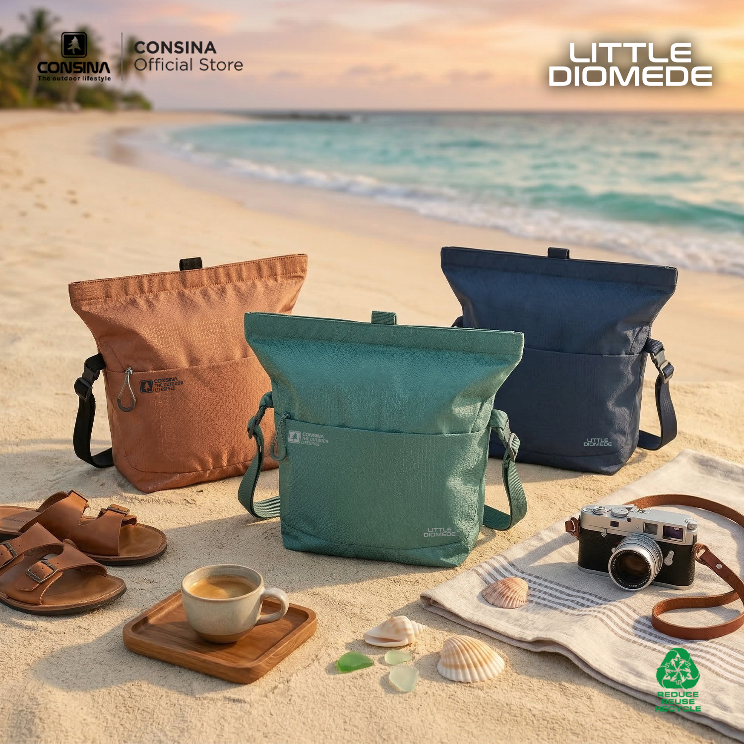 Consina Little Diomede Tas Selempang Sling Bag Outdoor Travel Commuting