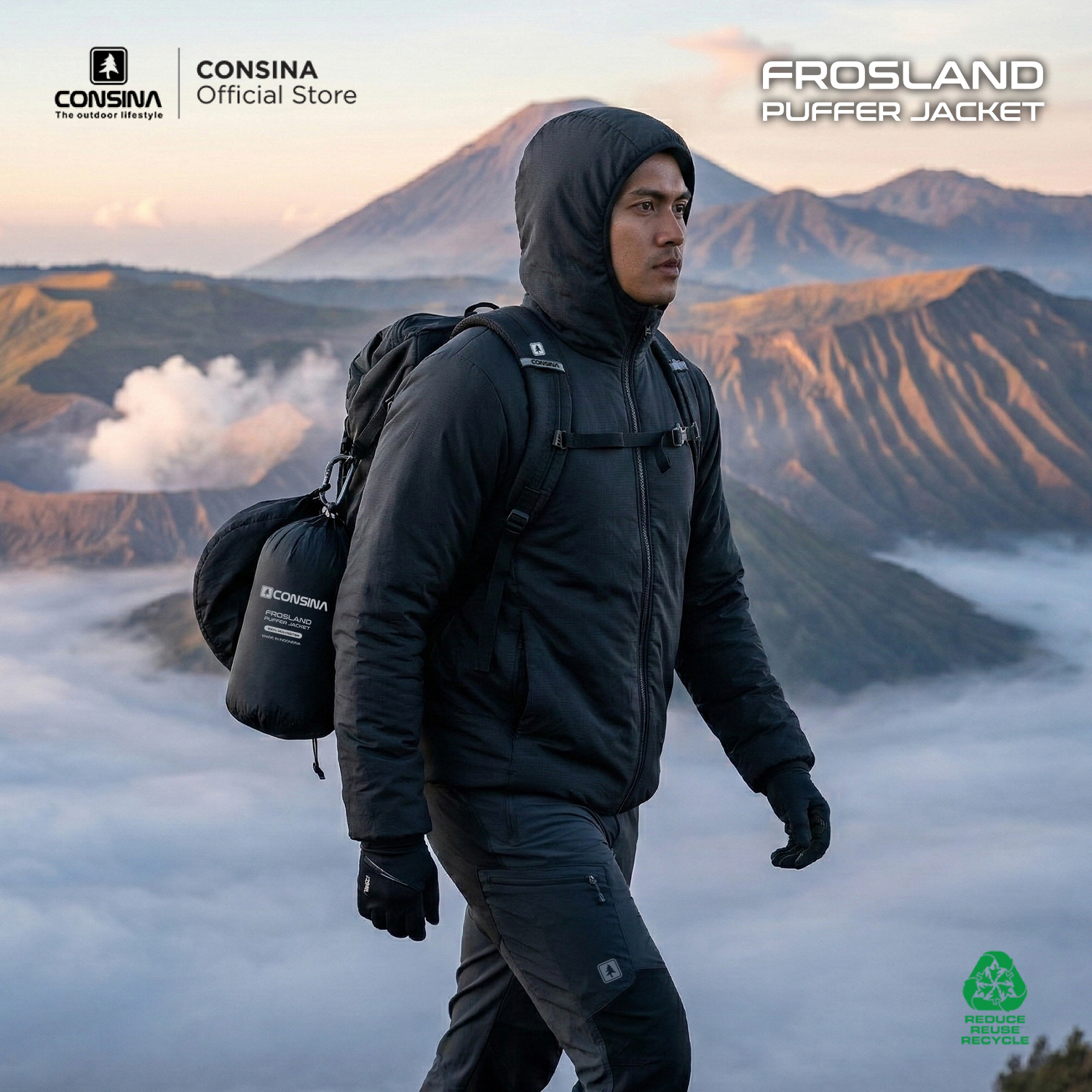 Consina Frosland Jaket Puffer Inner Dacron | Outdoor Gunung Hiking Camping