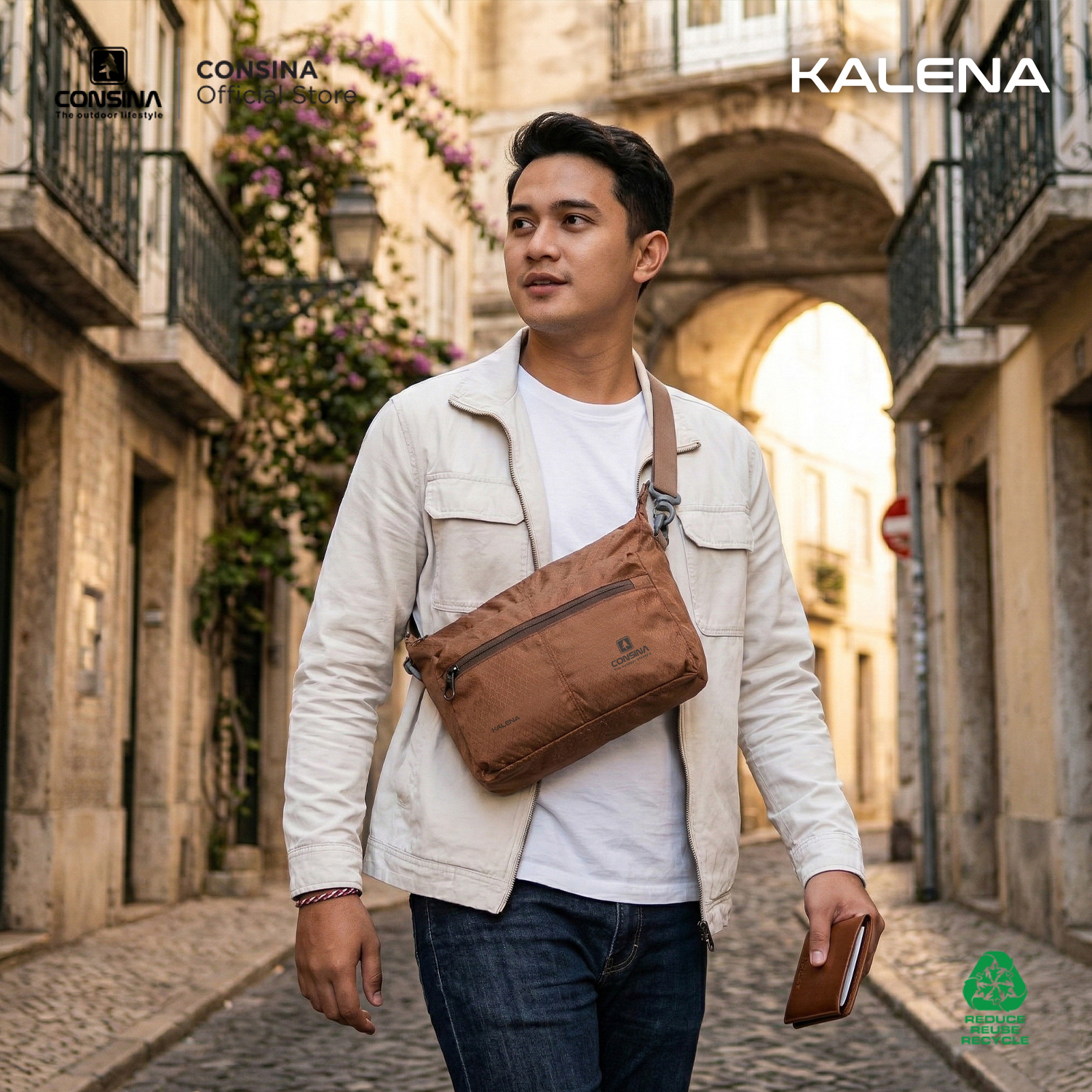 Consina Kalena Tas Selempang Sling Bag Outdoor | Gunung Hiking Urban Riding Casual