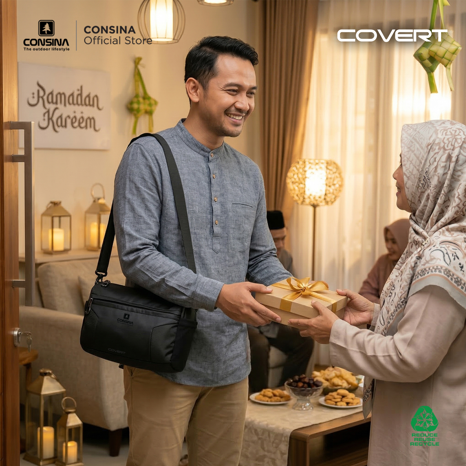 Consina Covert Tas Selempang Sling Bag Outdoor Urban Travel