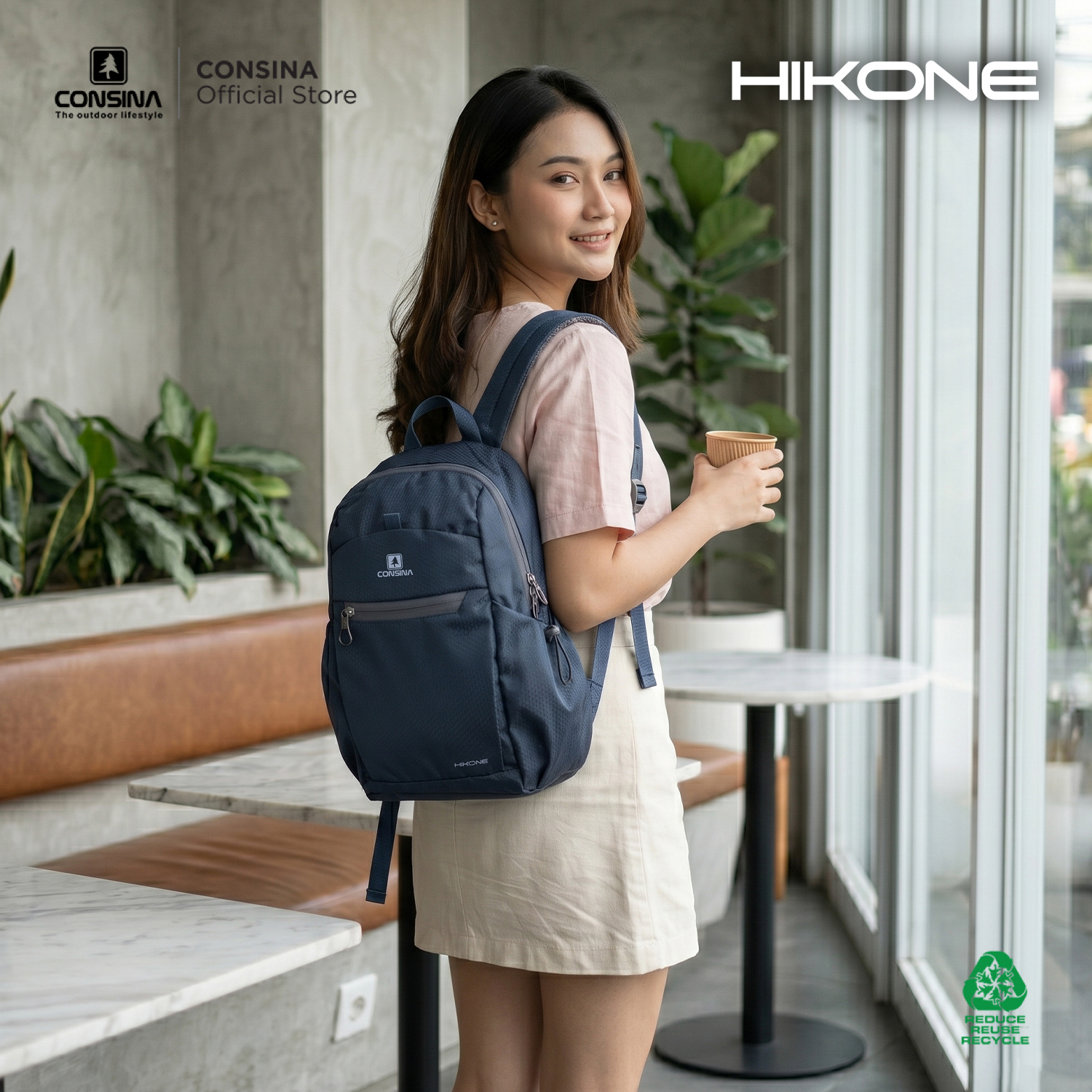 Consina Hikone Daypack Ransel Sekolah Campus Outdoor Travel