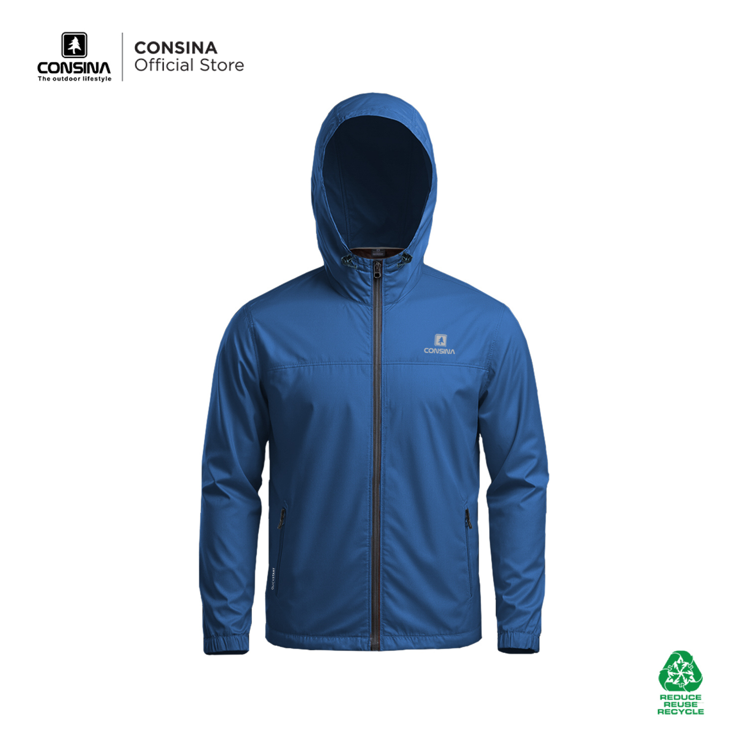 Consina Quick Start Jaket Super Light Outdoor | Hiking Trail Run Sepeda Travel Packable
